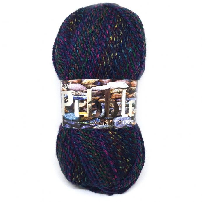 Pebble Chunky Yarn 5 x 200g Balls Harlequin 8136